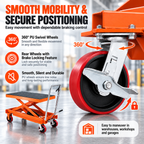 Hydraulic Lift Table Cart – Heavy Duty Scissor Lift Platform Cart for Garage, Workshop & Warehouse Material Handling