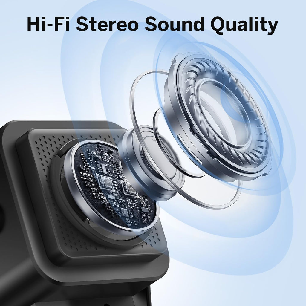Wireless Induction Bluetooth Speaker with Adjustable Phone Stand | RGB Lights & 3500mAh Battery
