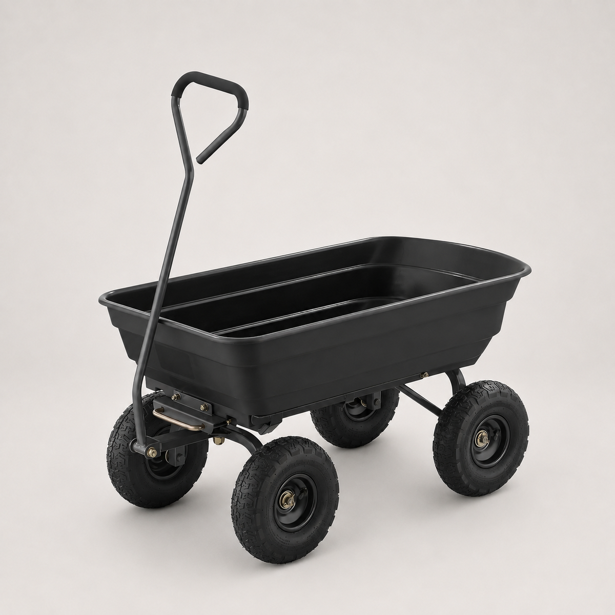 Large Capacity Garden Cart with Dump Function – Heavy-Duty Outdoor Hauling Wagon