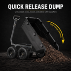 Large Capacity Garden Cart with Dump Function – Heavy-Duty Outdoor Hauling Wagon