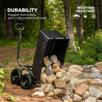 Large Capacity Garden Cart with Dump Function – Heavy-Duty Outdoor Hauling Wagon